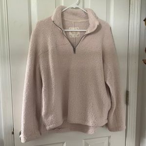 Altar’d State Fuzzy 1/4 Zip Sweater